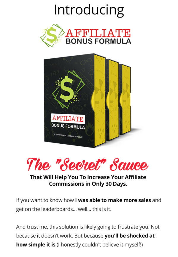 Affiliate Bonus Formula